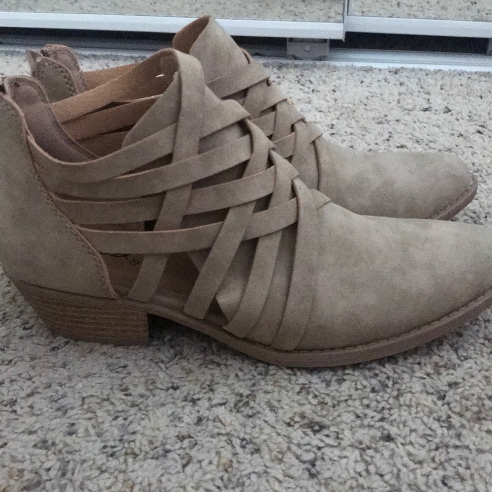 Taupe Ankle Booties